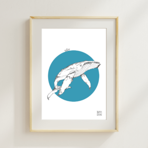 Art Print "Save the whales" A5/A4