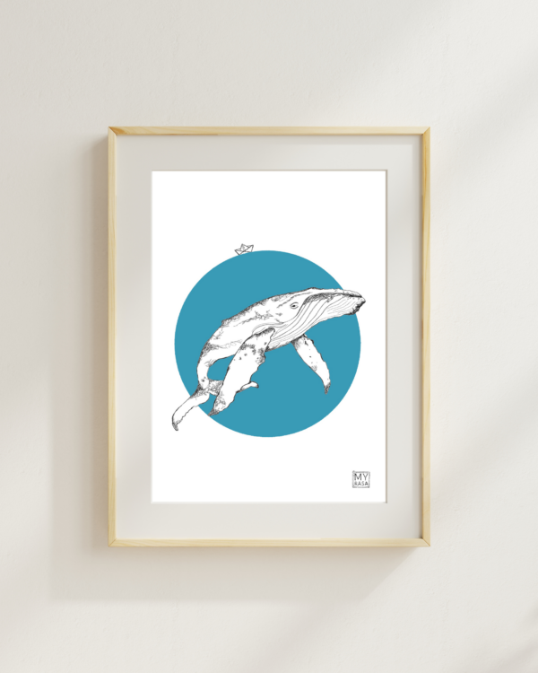 Art Print "Save the whales" A5/A4