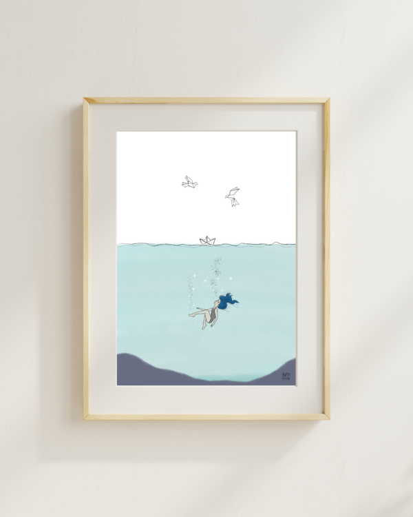 Art Print "Drowning" A5/A4