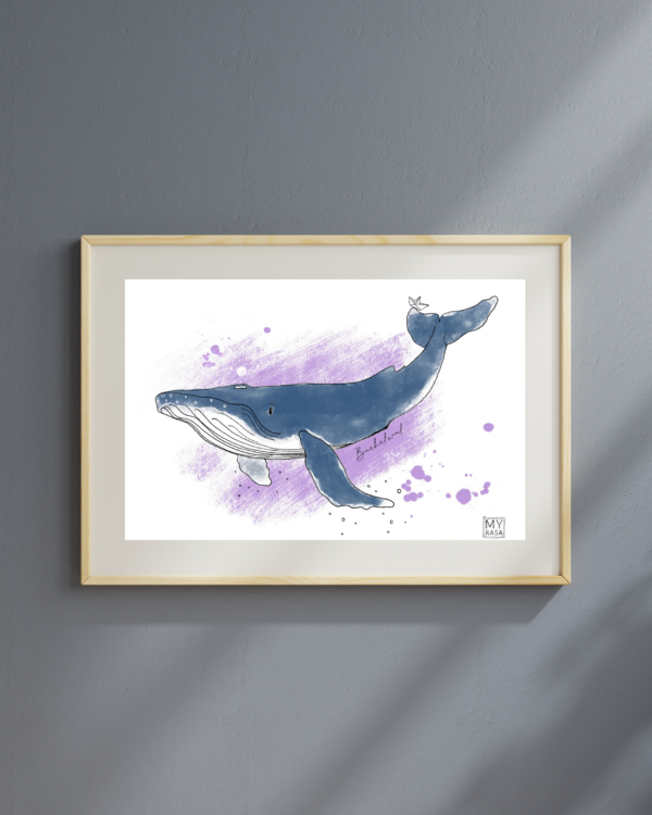 Art Print "Buckelwal" A5