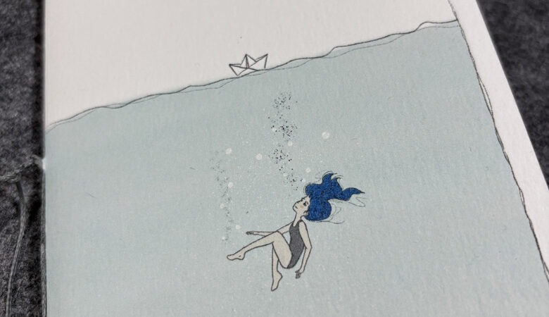 Notizheft "drowning"