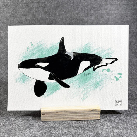 Art Print “Finnwal” (Postkarte, A5)