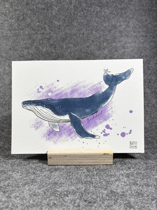 Art Print "Buckelwal" A5 – Bild 3