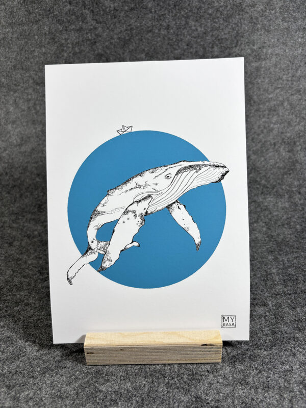 Art Print "Save the whales" A5/A4 – Bild 3