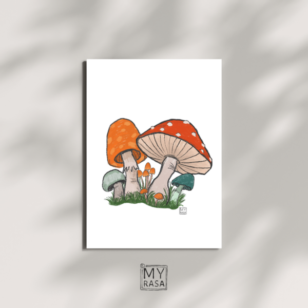 Postkarte "Pilze"