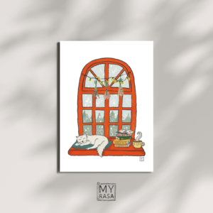 Postkarte "Cozy Cat"
