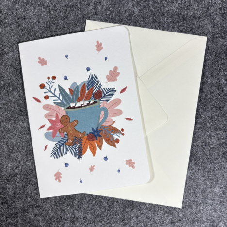 Grußkarte Weihnachten “Christbaumkugeln”