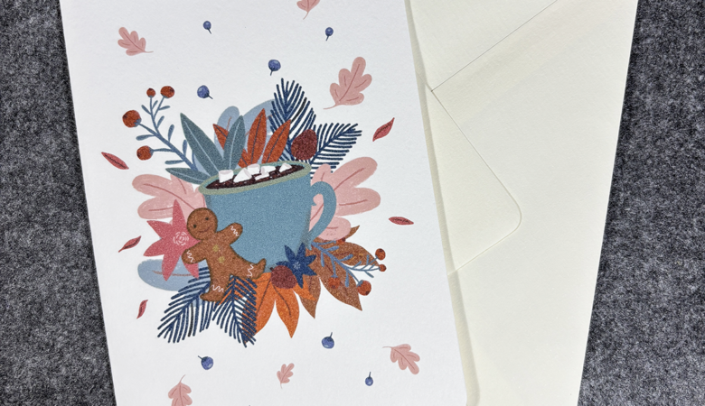 Grußkarte Weihnachten "Kakao"