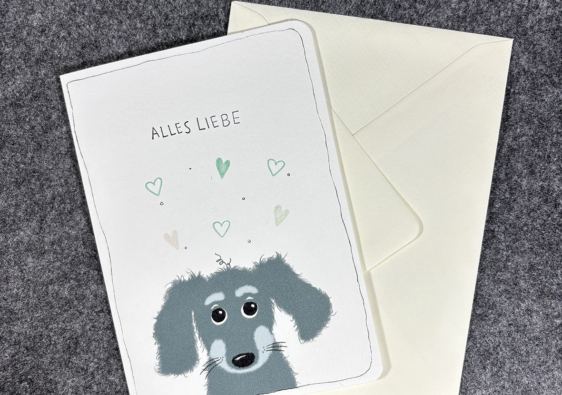 Grußkarte "Hund"