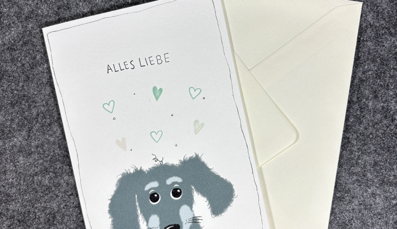 Grußkarte "Hund"