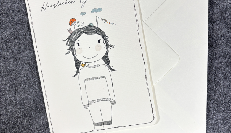 Grußkarte "Camping"