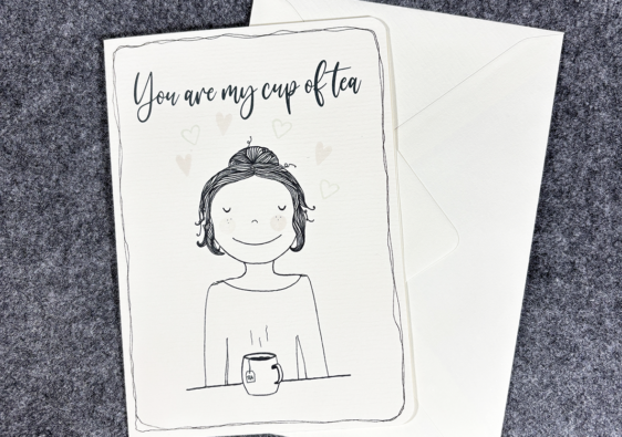 Grußkarte "Cup of tea"