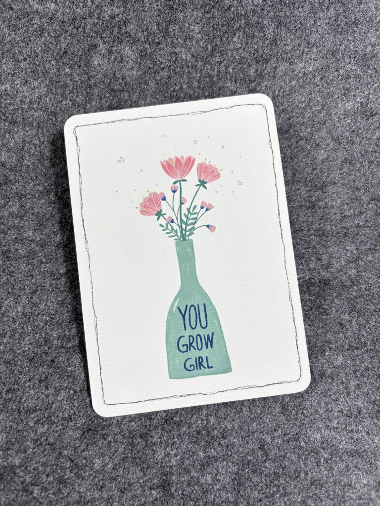 Postkarte Grow