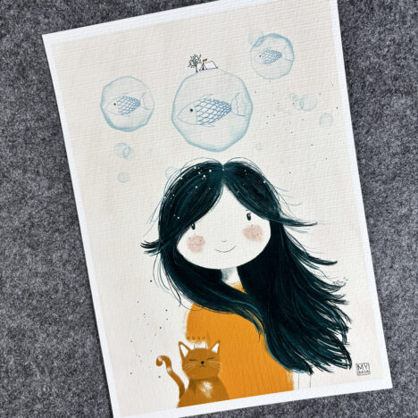 Art Print “drowning” (A5, A4)