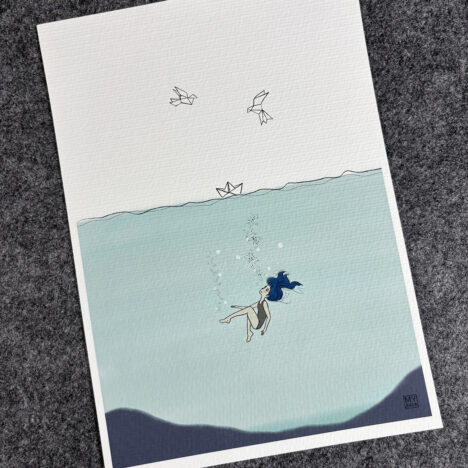 Art Print “connected” (A5, A4, A3)