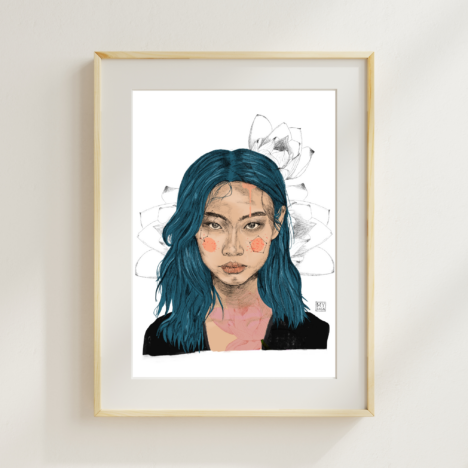 Art Print “Orca” (Postkarte, A5)