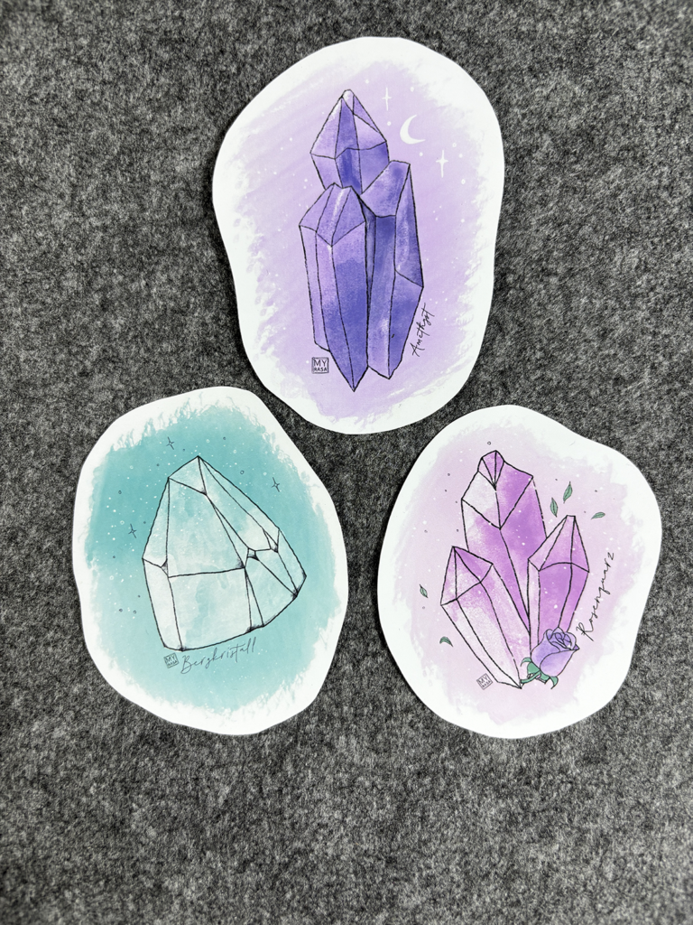 Stickerset "Kristalle"