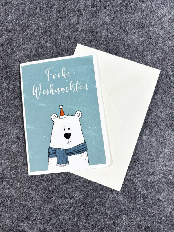 Weihnachtskarte Eisbär – Bild 2