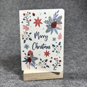 Weihnachtskarte Blumen