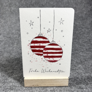 Weihnachtskarte Weihnachtskugeln