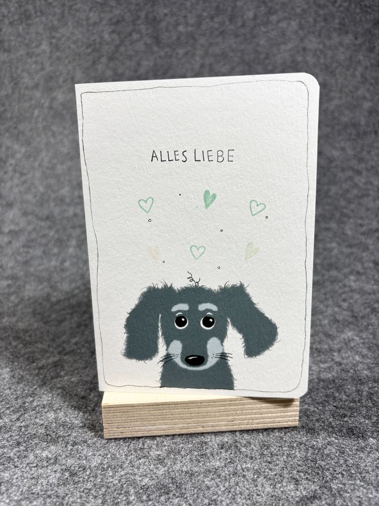Karte "Alles Liebe - Hund"