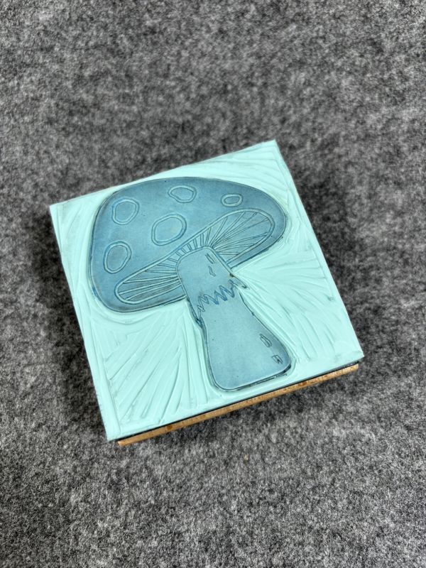Handgemachter Stempel "Pilz" – Bild 2