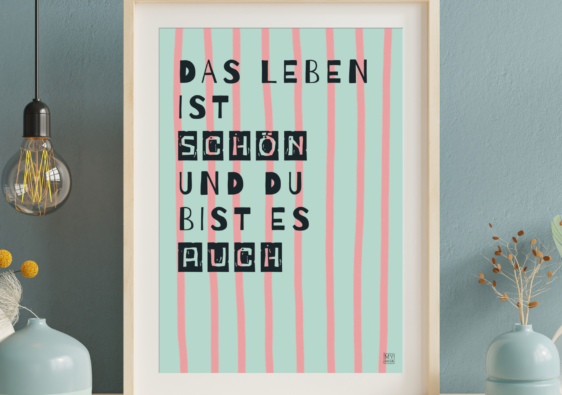 Poster "Du bist schön"