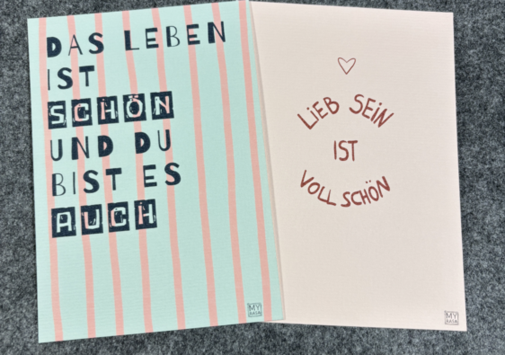 Kartenset "Du bist schön"