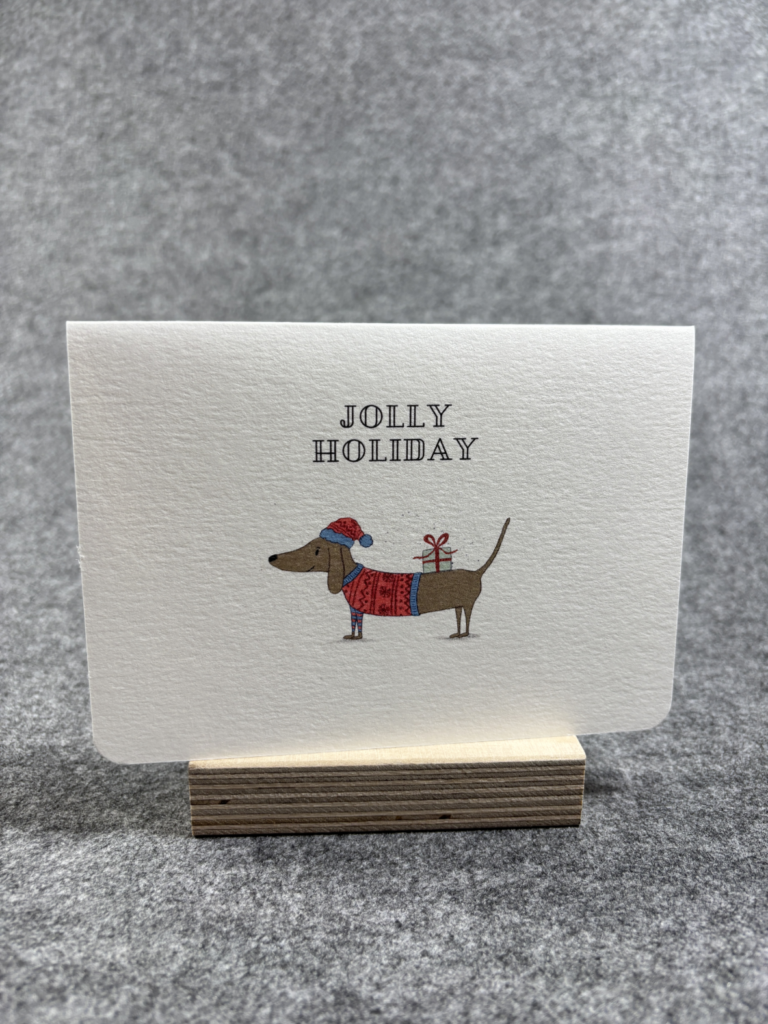 Karte "Jolly Holiday Hund"