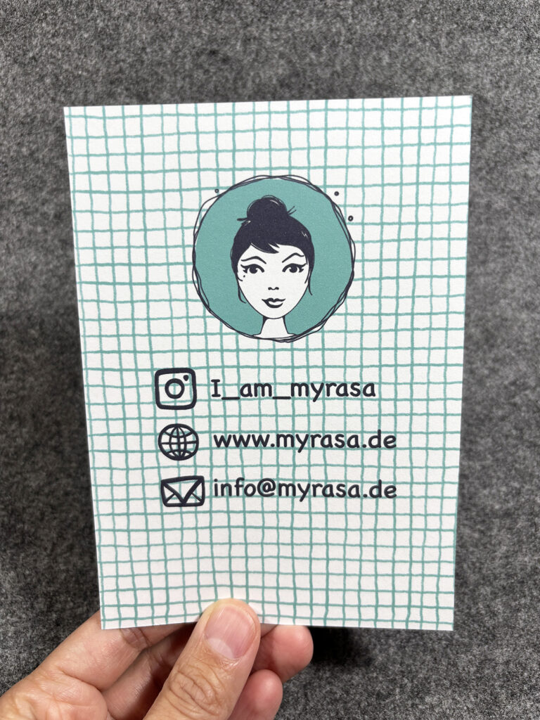 Mini Kunstdruck Rückseite