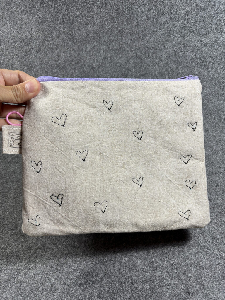 Pouch Mädchen lila Einzelstück